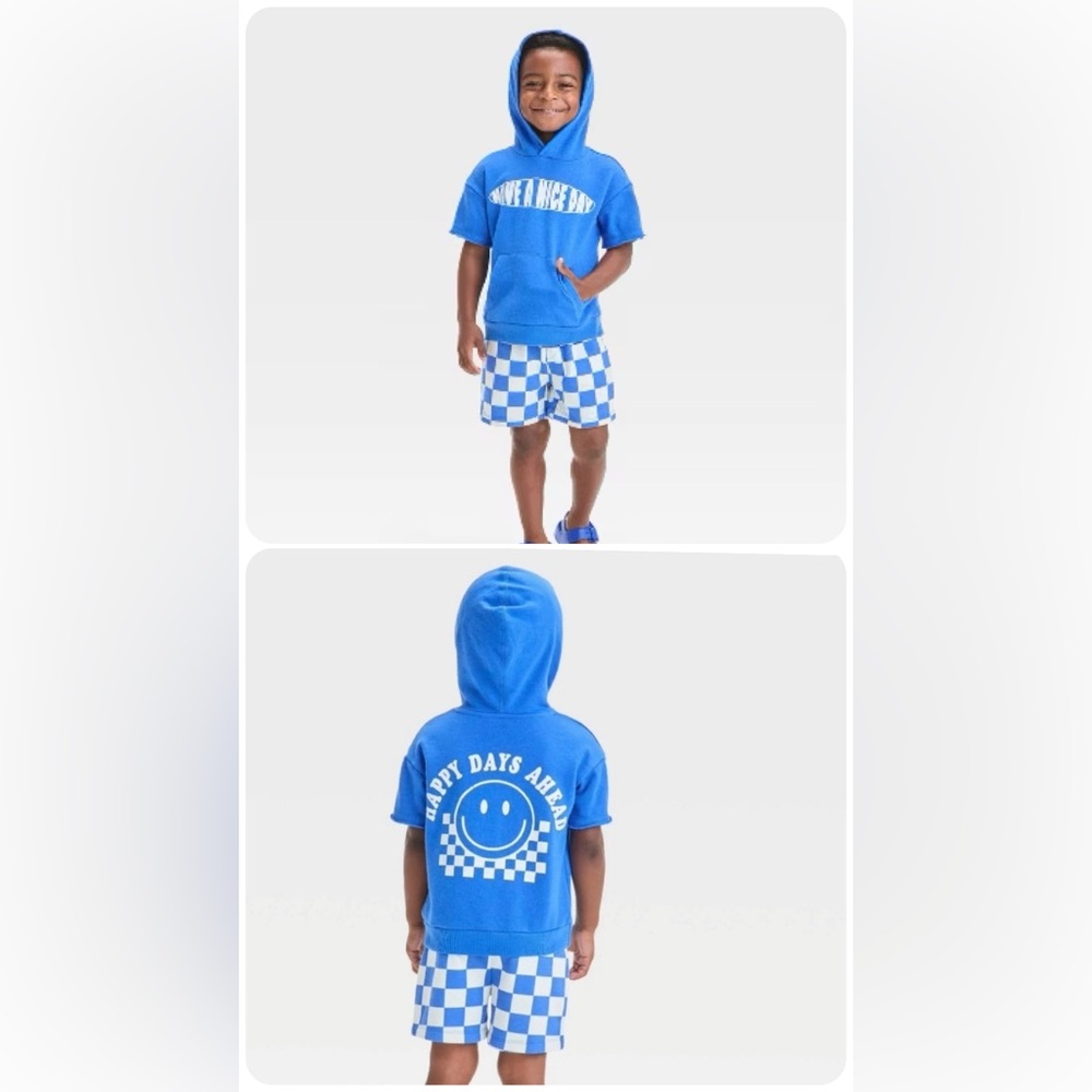 Grayson Mini Threads 2-Piece Outfit Hoodie & Shorts Have A Nice Day 18 Months